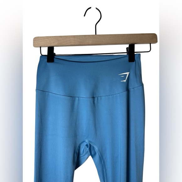 Gymshark Women’s Leggings Blue High Rise Stretch Activewear Pants Size Small - Picture 5 of 7